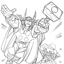 Free Printable Thor Coloring Pages For Kids