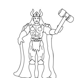 Champion Free Printable Thor Coloring Pages For Kids Superheroes Print Superhero Comic Colouring Drawing