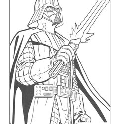 Spiffing Coloring Page Kids Wars Star Pages Print