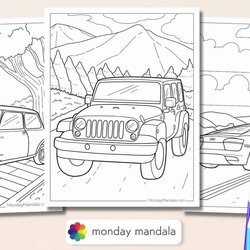 Free Printable Car Coloring Pages Cars Featured Image