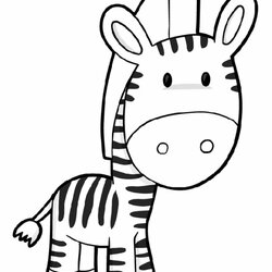 Swell Printable Zebra Preschool Coloring Page For Kids Zebras Colouring Print Sheet