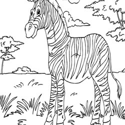 Spiffing Zebra Coloring Pages Free Printable Kids Color Sheets Animal Book African Colouring Gorilla Print