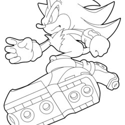 Super Colouring Page Shadow By On Sonic Coloring Pages Hedgehog Print Dark Printable Color Kids Boom Games