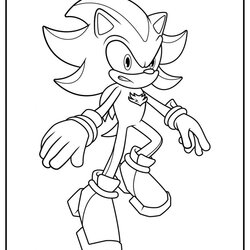 Brilliant Shadow The Hedgehog Coloring Pages Updated Sonic Defeating He
