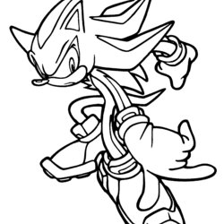 Peerless Coloring Page Shadow The Hedgehog Sonic Pages