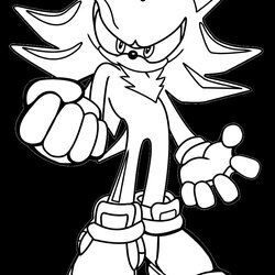 Legit Shadow The Hedgehog Coloring Pages To Print By