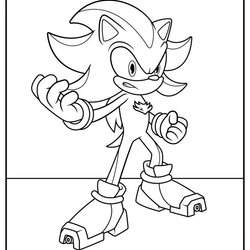Shadow The Hedgehog Coloring Pages Updated