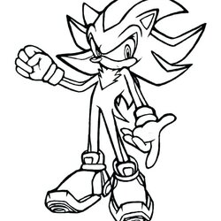 Sterling Super Shadow Coloring Pages At Free Printable Sonic Hedgehog Hair Print Color Long Drawing Kids