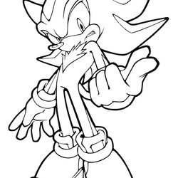 Perfect Shadow Colouring Pages Sonic Para Coloring Hedgehog Super Printable Color Print Batman Drawing Kids