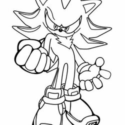 Exceptional Shadow The Hedgehog Coloring Pages Games For Boys Printable Template