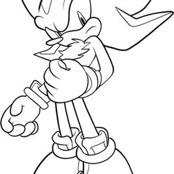 Spiffing Shadow The Hedgehog Coloring Pages To Print Home Sonic Super Draw Drawing Step Color Colouring