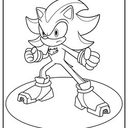 Cool Shadow The Hedgehog Coloring Pages Updated Super