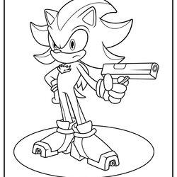 Very Good Shadow The Hedgehog Coloring Pages Updated