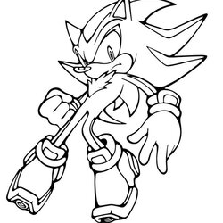 Outstanding Free Printable Shadow The Hedgehog Coloring Pages For Children In