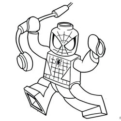 Perfect Lego Homecoming Coloring Pages Free Printable Spider Man Kids Print Sheet Para Color