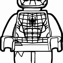 Magnificent Lego Man Coloring Page Free Download