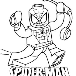 Cool Valentine Coloring Pages Spider Man Lego