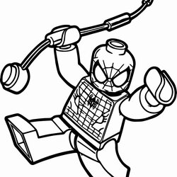 Eminent Spider Man Lego Coloring Pages Home