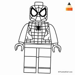 Supreme Spider Man Lego Coloring Pages Home Hulk Line Panther Civil Os Lets Joker