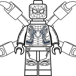 Very Good Lego Coloring Pages To Print And Color Spider Man Avengers Marvel Batman Infinity War Draw