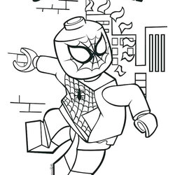 Wizard Lego Spider Man Coloring Pages Page
