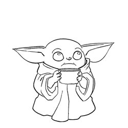 Swell Baby Yoda Coloring Page Easy Pin On My Saves If The Download Short