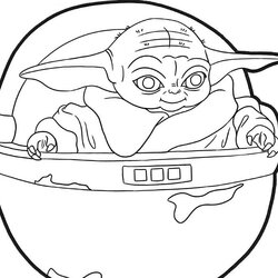 Preeminent Baby Yoda Coloring Page Free Printable Pages For Kids Is Cute