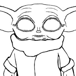 Coloring Pages Baby Yoda The And Free Frog Wonders
