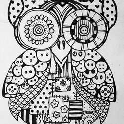 Worthy Free Coloring Sheets Pages To Print Animal Mosaic Owls Extreme