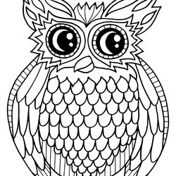 Swell Owl Picture Printable Word Searches Coloring Page