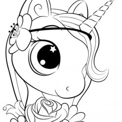 Outstanding Cute Unicorn Coloring Pages Com