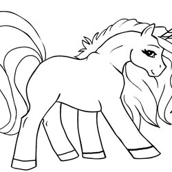 Unicorn Coloring Pages Line Art Free Printable Kids Adults