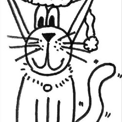 Tremendous Free Christmas Cat Coloring Pages Download Cats Printable Library Cartoon Popular
