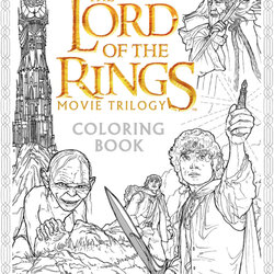 Excellent Collecting The Precious Lord Of Rings Movie Trilogy Coloring Book Books Hobbit Colouring Tolkien