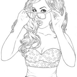 Tremendous Teenage Girl Coloring Page Free Printable Pages For Kids Girls Sexy