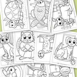 Cool Pets Coloring Pages For Kids Fun Pet Animals Colouring Worksheet Animal Preschool Worksheets Sheets