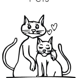 Out Of This World Pets Coloring Page Twisty Noodle Cats They Pages Built California Print Terms Service Ll