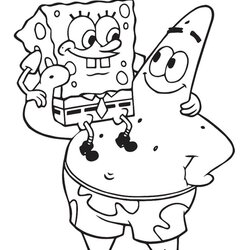 And Patrick Coloring Page For Kids Cartoon Pages