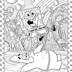 Swell And Patrick Coloring Page Pages For Grown Ups