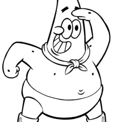 Legit Patrick Star Coloring Pages Print