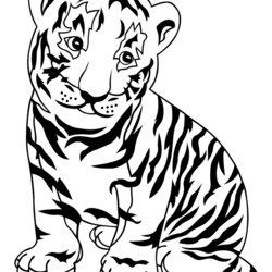 Super Tiger Coloring Pages To Download And Print For Free