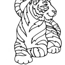 Exceptional Best Ideas For Coloring Tiger Page Pages Children Tigers
