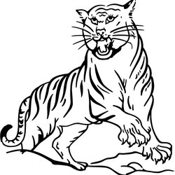 Very Good Free Printable Animal Tiger Coloring Pages Kids Preschool Sheet Save