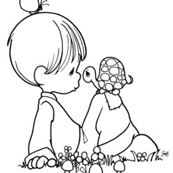 Children Coloring Pages Precious Moments Printable Colouring Kids Color Books Print Sheets Baby Wallpaper
