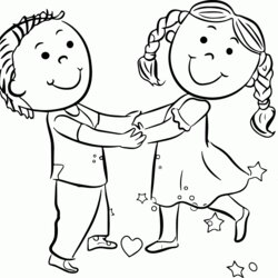 Excellent Coloring Page Of Child Home Children Happy Popular