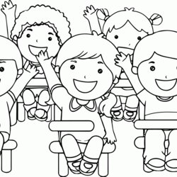 Super Kind Child Coloring Page Home School Children Popular