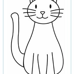 Printable Cat Coloring Sheets For Pages Kids Print