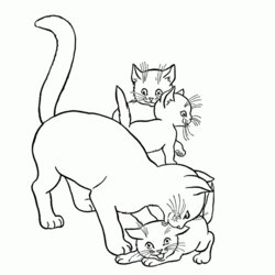 Preeminent Free Printable Cat Coloring Pages For Kids Cats Page
