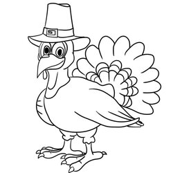 Superb Free Printable Turkeys Thanksgiving Turkey Coloring Pages