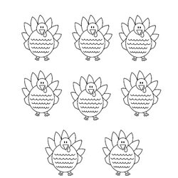 Super How Many Turkeys Coloring Page Tracing Twisty Noodle Thanksgiving Turkey Pages Template Kids Print